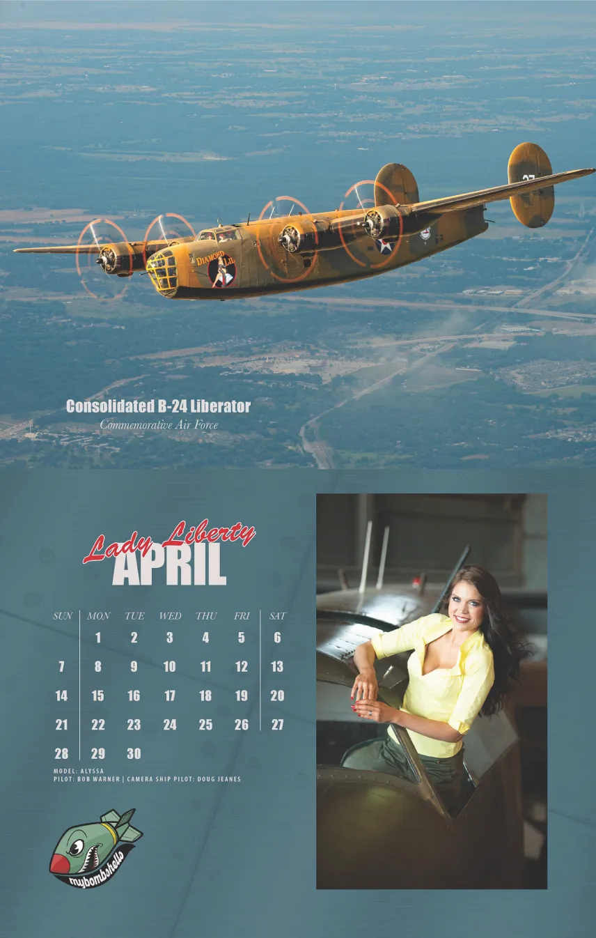 MyBombshells Warbirds Pin up Calendar, Bombshell Poster & Photography